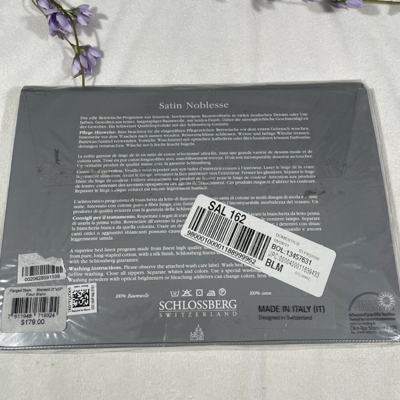 NEW Schlossberg Fleur Blanc‎ [ 1 Standard ] Pillow Sham in Floral - Picture 5 of 12